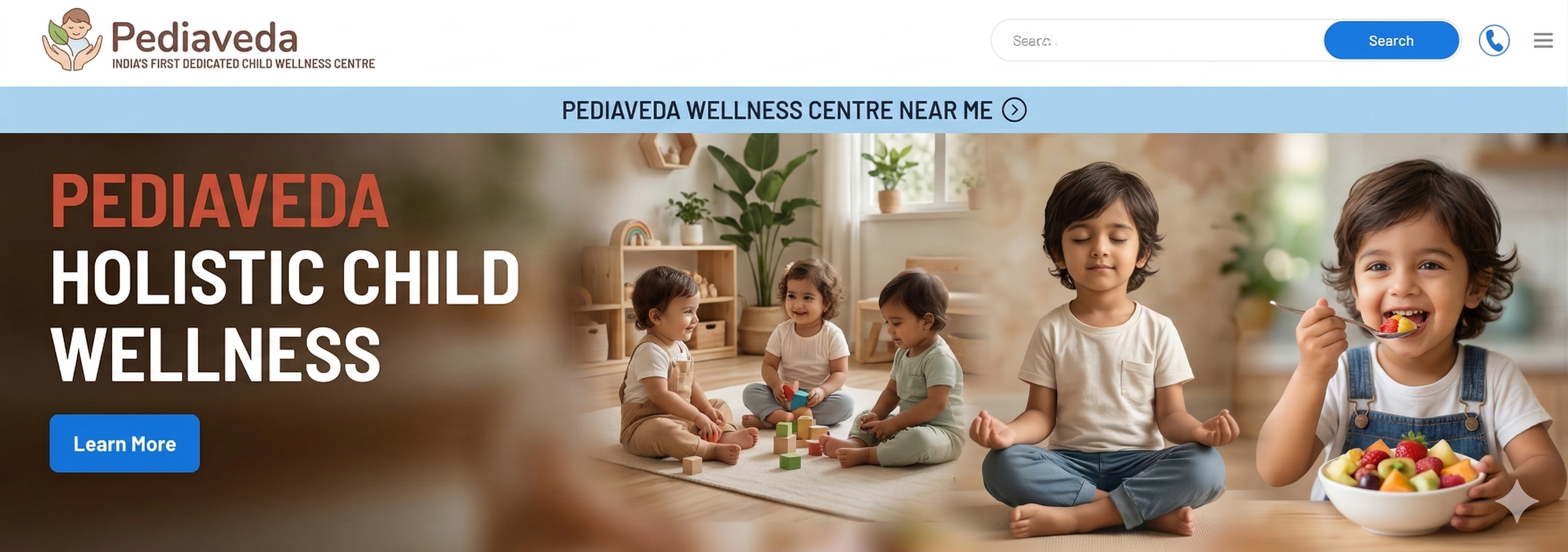 Children in a calm holistic wellness setting